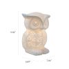 Porcelain Wise Owl Shaped Animal Light Tabletop Lamp