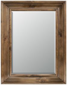 American Woodland Wood Tone Mirror 24x36