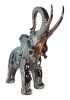 Free Standing Position Mirrored Chrome Large Elephant Sculpture