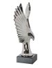 Mockingjay Sculpture Stunning Silver on Black Base 13 x 9.5