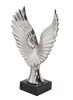 Mockingjay Sculpture Stunning Silver on Black Base 13 x 9.5