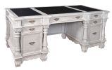 Mystique Gray Mahogany Monarch Executive Desk