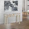 Beveled Mirrored Deco Console Table 47x31x16