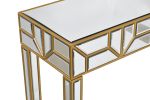 Beveled Mirrored Deco Console Table 47x31x16