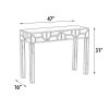 Beveled Mirrored Deco Console Table 47x31x16