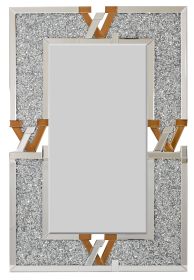 Modern Micro-mosaic Encrusted Finish Multi-Colored Mirror 32 x 49