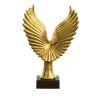 Mockingjay Sculpture Vibrant Gold on Black Base 13 x 9.5