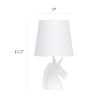 Sparkling Iridescent and White Unicorn Table Lamp