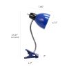 Adjustable Clip Lamp Light, Blue