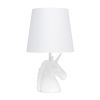 Sparkling Iridescent and White Unicorn Table Lamp