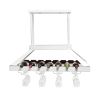 Ceiling 2 Light LED Overhead Wine Rack, White