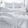 Premium Belgium Flax Linen 4-Peice Sheet Sets California King White