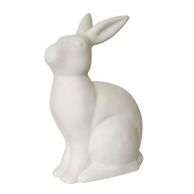 Porcelain Bunny Rabbit Shaped Animal Light Tabletop Lamp