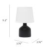 Mini Bocksbeutal Concrete Tabletop Lamp, Black