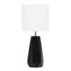 Ceramic Prism Tabletop Lamp, Black