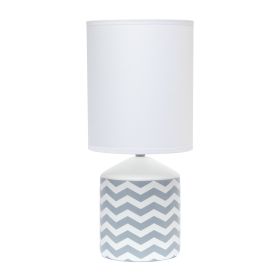 Fresh Prints Lamp, Gray Waves