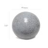 1 Light Mosaic Stone Ball Tabletop Lamp, Gray