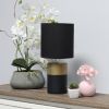 Two Toned Basics Lamp, Black and Gold