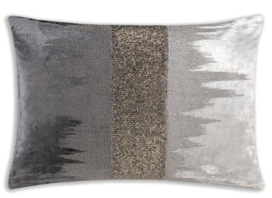 Aida Charcoal Silver Pillow