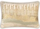 Aida Ivory Gold Lumbar Pillow