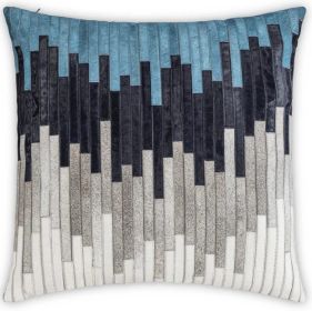 Amalfi Navy Hair On Hide Pillow