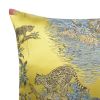 Amber Yellow Animal Print Pillow