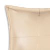 Atlas Beige Faux Leather Pillow