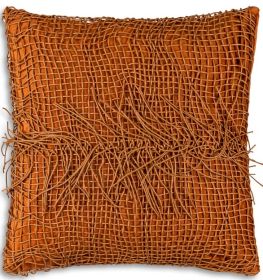 Atlas Rust Tassle Pillow