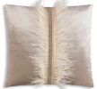 Ava Beige Velvet Pillow