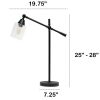 Vertically Adjustable Desk Lamp, Black