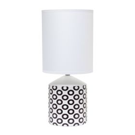 Fresh Prints Lamp, Black Ovals