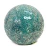 1 Light Mosaic Stone Ball Tabletop Lamp, Teal