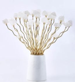 Home Decor Grace White Crystal Flower