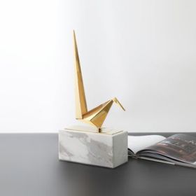 Home Decor Harlow Gold Origami Bird -Small