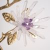 Home Decor Gold and Amethyst Flower Tree