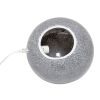 1 Light Mosaic Stone Ball Tabletop Lamp, Gray