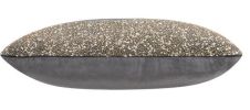 Lena Charcoal Gold Lumbar Pillow