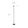 1 Light Stick Torchiere Floor Lamp