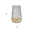 Gray Wired Mesh Uplight Table Lamp