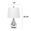 Kissy Pear Table Lamp with White Fabric Shade