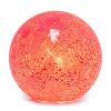 1 Light Mosaic Stone Ball Tabletop Lamp, Red