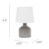 Mini Bocksbeutal Concrete Tabletop Lamp, Gray