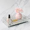 Elipse Crystal and Chrome Mirrored Vanity Tray