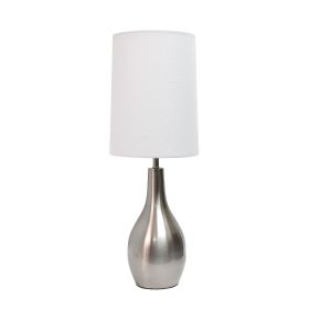 Brushed Nickel Tear Drop Lamp