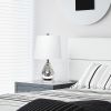 Kissy Pear Table Lamp with White Fabric Shade