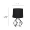 Geometrically Wired Lamp, Black