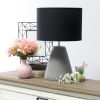 Pinnacle Concrete Tabletop Lamp, Black