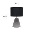 Pinnacle Concrete Tabletop Lamp, Black