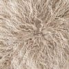 Luna Ivory Beige Fur Lumbar Pillow