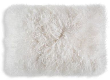 Luna Ivory Fur Lumbar Pillow